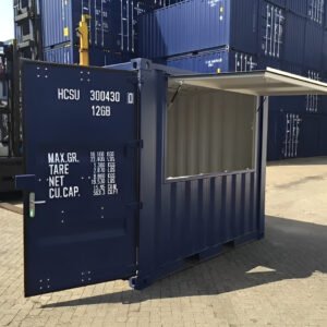 10ft Bar Container with Flip-Up Serving Window – Portable Event Bar & Kiosk