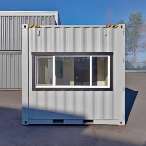 10ft x 10ft High Cube Mobile Office Container with AC & Windows