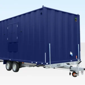 16x7.5 Mobile Canteen Cabin – Towable Steel Site Welfare Unit
