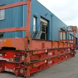 40ft Used Collapsible Flat Rack Shipping Container – Heavy Duty