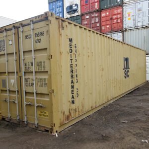 40ft Used High Cube Shipping Container – 9ft 6in High – Wind & Watertight