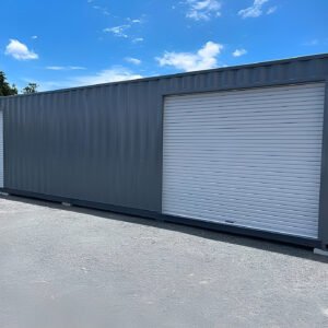 40ft Refurbished Shipping Container with Dual Roll-Up Doors – Side Access