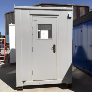 6Ft x 6Ft Single Guard Hut – Steel Security Booth with 360° Visibility