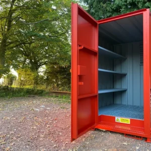 7Ft x 5Ft Secure Walk-In Steel Chemical Storage Shed |