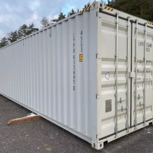 New 40ft High Cube One-Trip Shipping Container with 4 Side Doors – 9ft 6in High