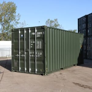 20ft New One Trip Shipping Container – Standard Height – Dark Green